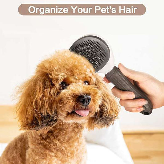 Self-Cleaning Pet Grooming Brush